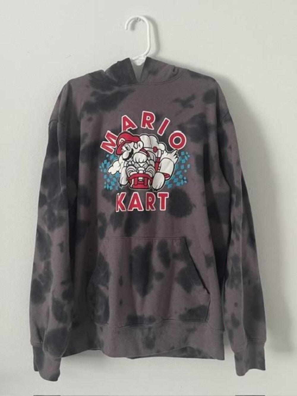 Nintendo Mario Kart Graphic Tie-Dye Pullover Hoodie – Size M